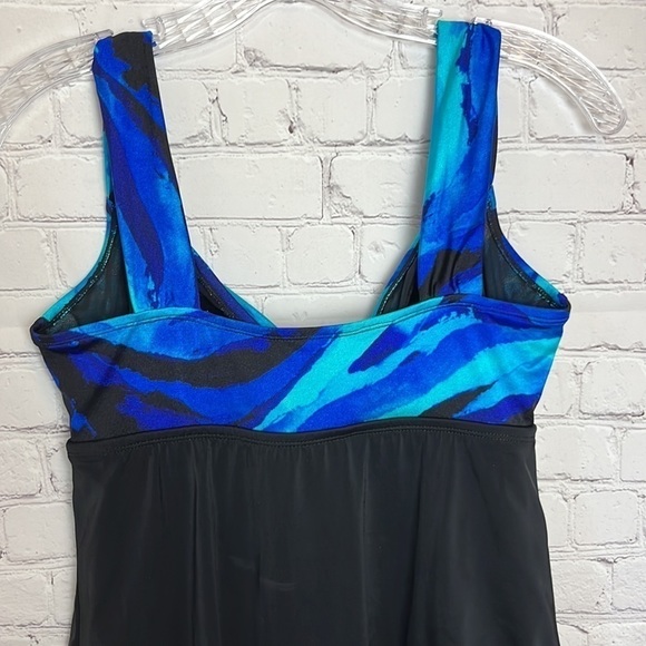 Inches Away for Longitude Swim Graphic Tie Front Swim Dress - Picture 5 of 13